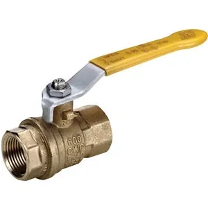RuB Full Port One Piece 2-Way Ball Valve Brass Liquid & Vapour