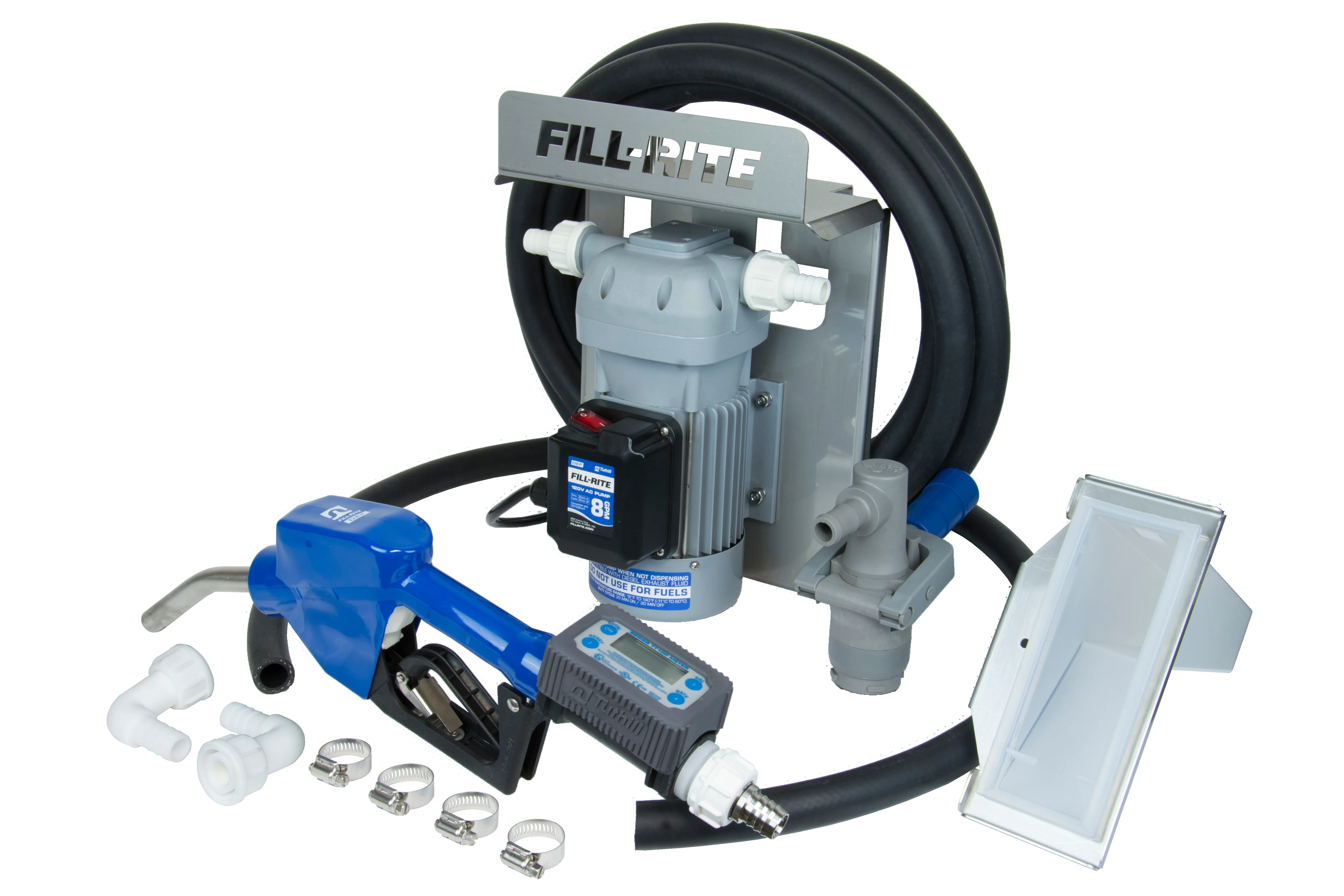 Fill-Rite® AC 8 GPM DEF AdBlue® Transfer Pump with Turbine Meter and Automatic Nozzle