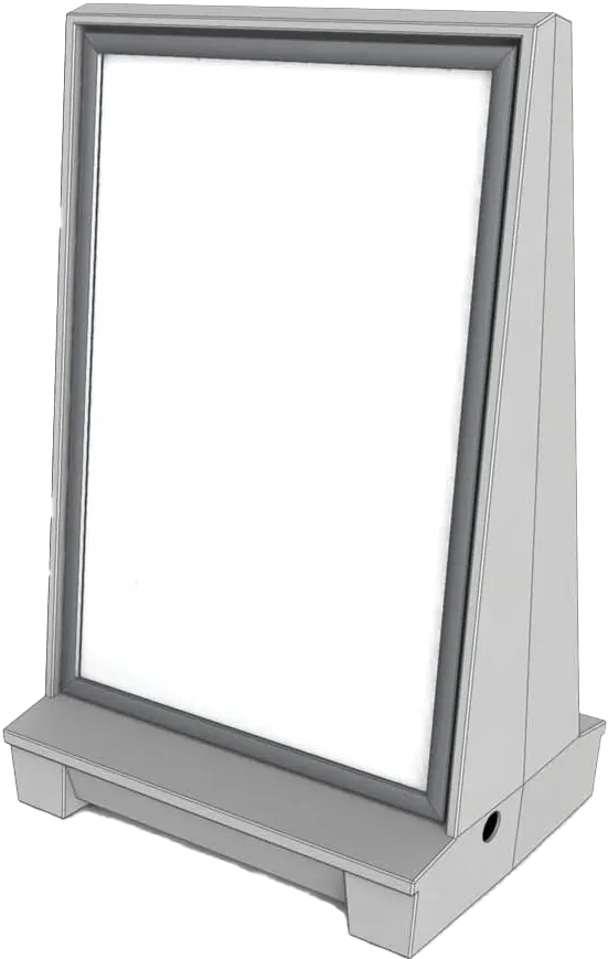 Gorrie RCP A Board Sign with Aluminum Frames