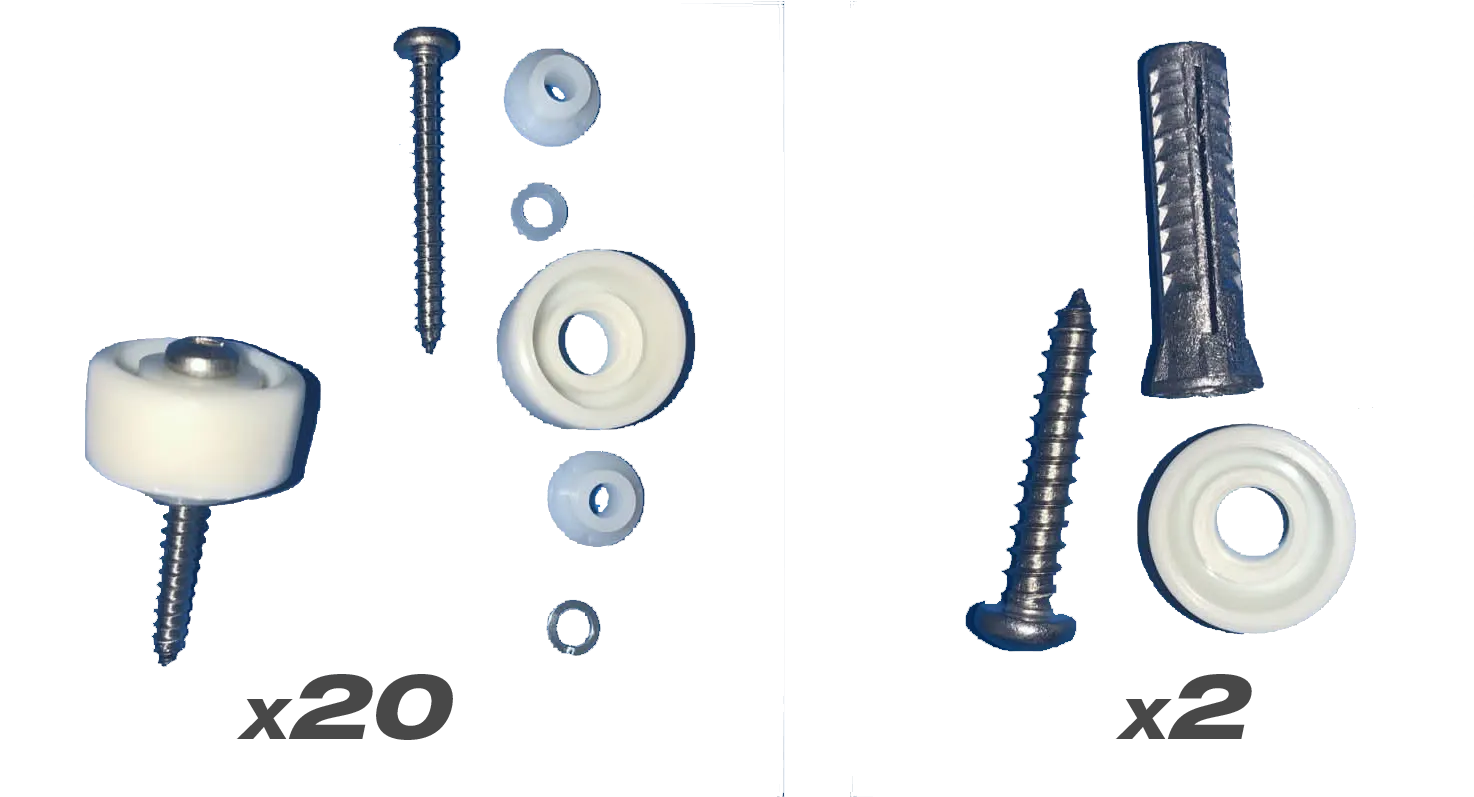 Gorrie RCP Replacement Roll Top Door Roller Kit