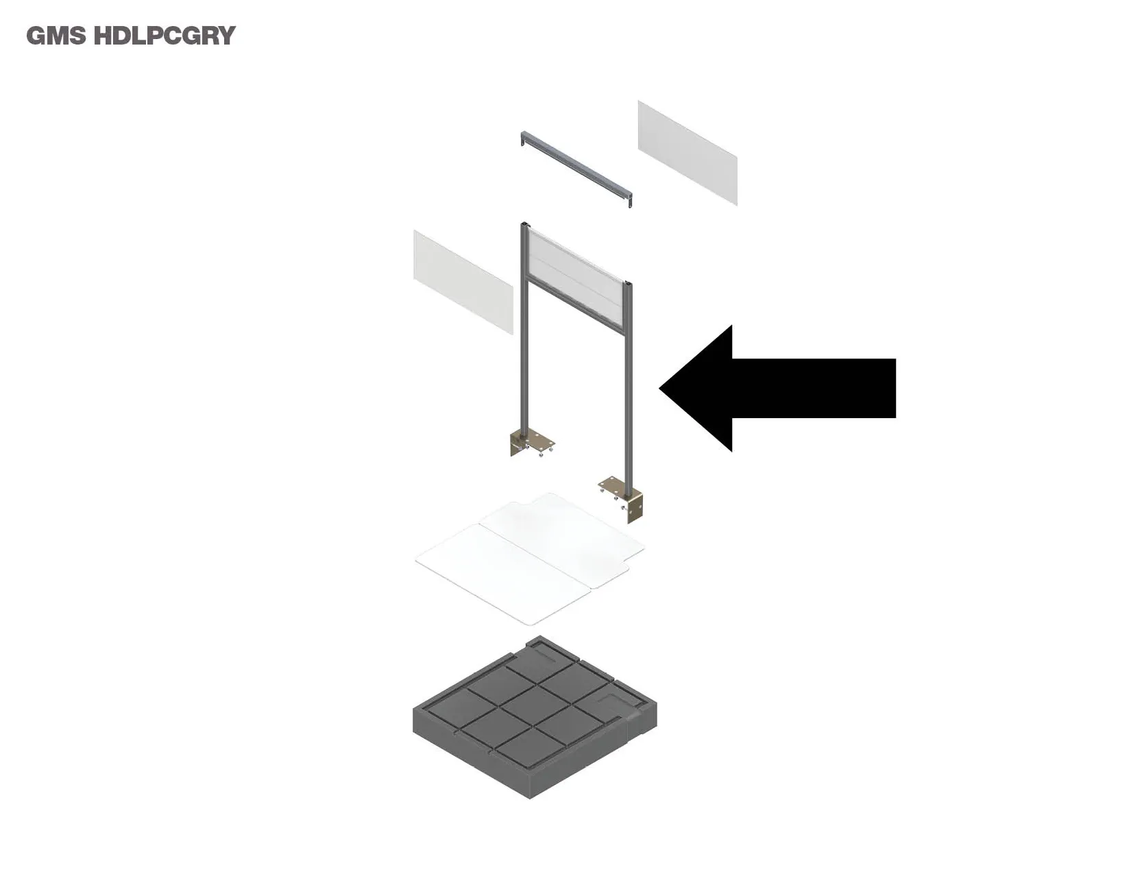 Gorrie RCP Pallet Sign Frame